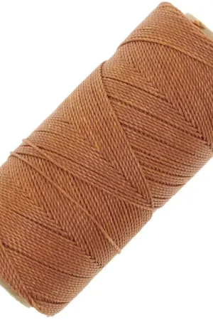 Bobine de fil ciré Linhasita pour micro macramé 1 mm - Ambre (388) x168m Novità