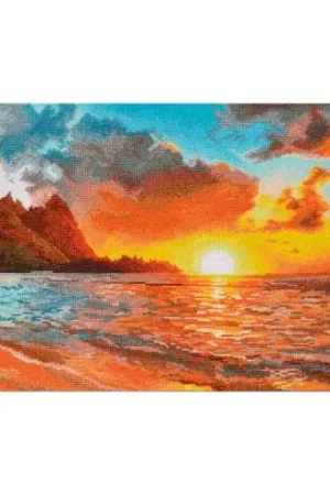 Prezzo Conveniente kit ricamo a punto croce - Tramonto - Oven