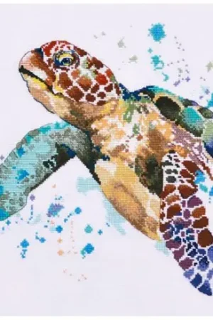 kit ricamo a punto croce - La longevità della tartaruga - Oven Pagamento Sicuro