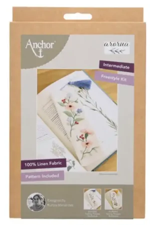 Più Venduto Kit da Ricamo Libero Segnalibro - Trailing Flowers - Anchor