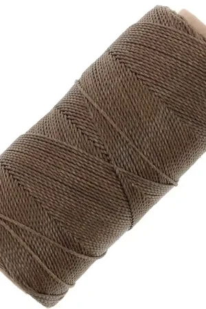 Promo Stagionale Bobine de fil ciré Linhasita pour micro macramé 1 mm - Brun sépia (389) x168m