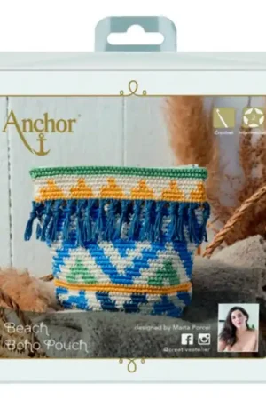 Spedito Oggi Kit all'Uncinetto - Borsa Boho - Anchor