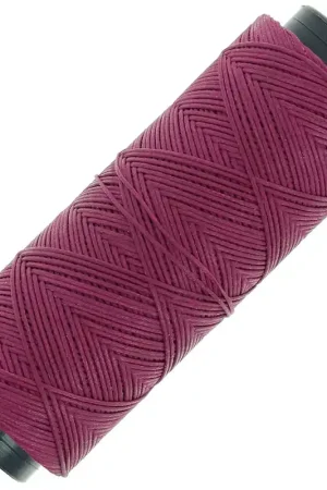 Popolare Fil plat en polyester ciré - Slam Cord pour micro macramé 0.8 mm - Magenta x100m
