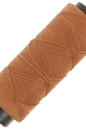 Fil plat en polyester ciré - Slam Cord pour micro macramé 0.8 mm - Mocca x100m Must-Have