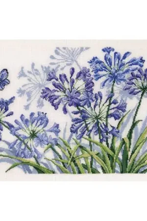 kit ricamo a punto croce - Agapanthes - Permin Miglior Prezzo