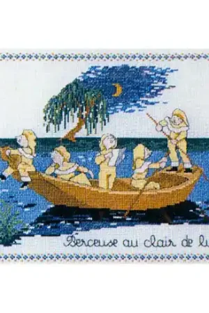 kit ricamo a punto croce - Ninnannana al chiaro di luna - Philomène Bestseller