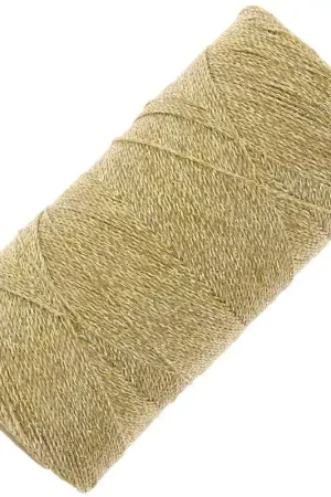 Prezzo Ridotto Bobine de fil ciré Linhasita pour micro macramé 0.5 mm - Doré (Ouro) x335m