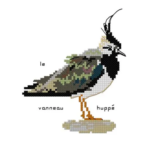 kit ricamo a punto croce - Il vanello huppé - La planète mauve Prezzo Scontato