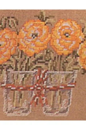 kit ricamo a punto croce - Ranuncoli - Princesse Esclusivo