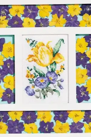 Nuova Collezione kit ricamo a punto croce - Il tulipano - Princesse