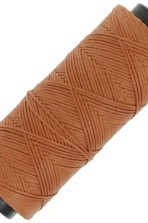 Scelto Dai Clienti Fil plat en polyester ciré - Slam Cord pour micro macramé 1 mm - Mocca x100m