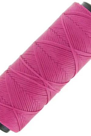 Promozione Fil plat en polyester ciré - Slam Cord pour micro macramé 1 mm - Fuchsia x100m