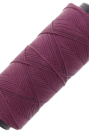 Miglior Prezzo Fil plat en polyester ciré - Slam Cord pour micro macramé 1 mm - Magenta x100m