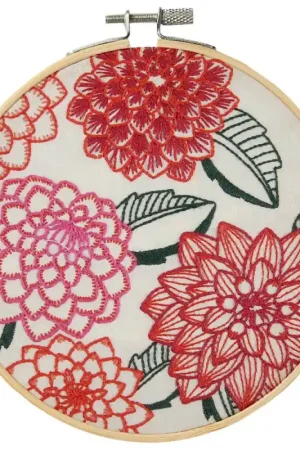 Kit da Ricamo - Dalie di Marie-Dominique Procureur - DMC Offerta Speciale