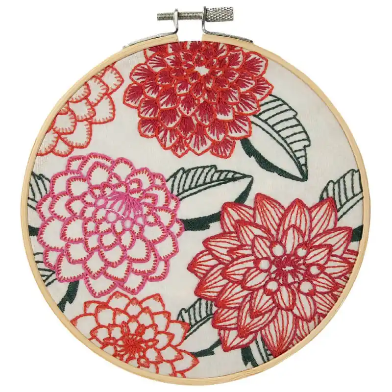 Kit da Ricamo - Dalie di Marie-Dominique Procureur - DMC Offerta Speciale