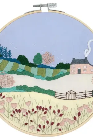 Vendita Finale Kit da Ricamo - Paesaggio Primaverile di Georgie K. Emery - DMC