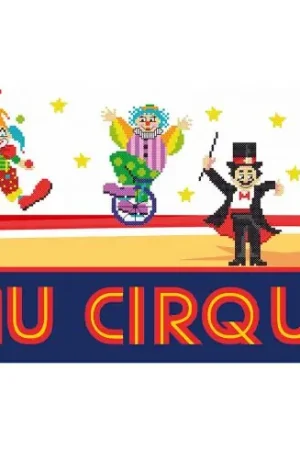 kit ricamo a punto croce - Quadro"il circo" - Princesse Promozione Esclusiva