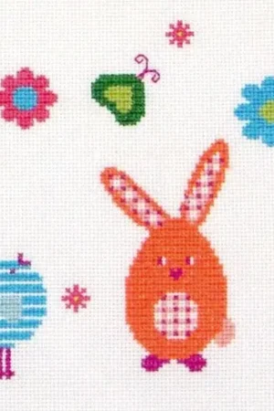 kit ricamo a punto croce - Tableautin il lapinou" - Princesse Offerta Lampo