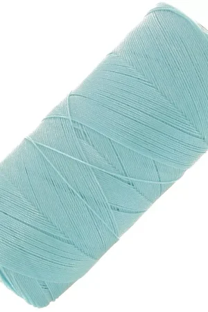 Bobine de fil ciré Linhasita pour micro macramé 0.35 mm - Bleu azur (605) x448m Esclusivo