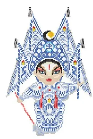 kit ricamo a punto croce - Opera cinese - Princesse Ultime Pezzi