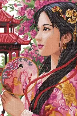 Direttamente Dal Produttore kit ricamo a punto croce - La principessa d'Asia - Luc Créations