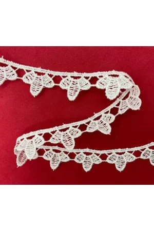 Ultime Pezzi Passamaneria Pizzo Macramè Merletto Bianco Altezza 2 cm