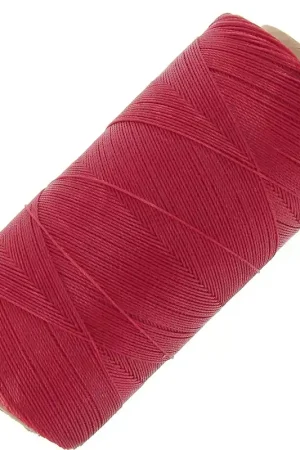 Di Tendenza Bobine de fil ciré Linhasita pour micro macramé 0.35 mm Rouge Cadmium (677) x448m