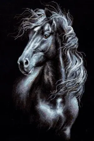 Saldi kit ricamo a punto croce - Lo stallone - Riolis