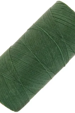 Bobine de fil ciré Linhasita pour micro macramé 0.35 mm - Vert Sapin (367) x448m Ultima Occasione