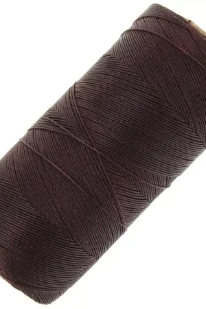 Bobine de fil ciré Linhasita pour micro macramé 0.35 mm - Ebène (555) x448m Bestseller