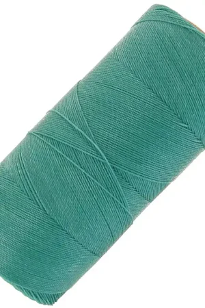 Sconto Bobine de fil ciré Linhasita pour micro macramé 0.35mm Green Turquoise (224) x448m