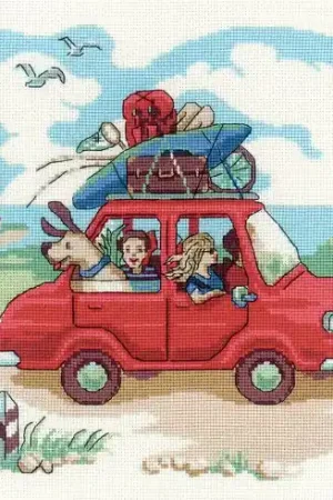 kit ricamo a punto croce - Gita di un giorno - Riolis Professionale