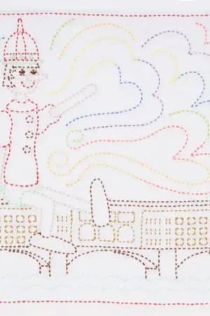 Kit di Ricamo Sashiko - Italy. Puppet Boy from Florence - Tulip Più Venduto