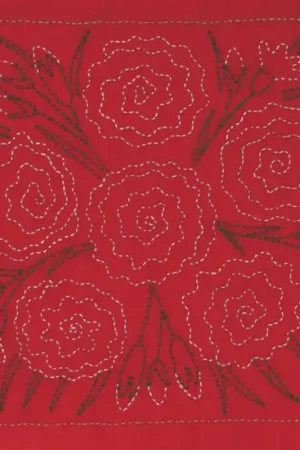 Esclusivo Kit di Ricamo Sashiko - Spain. Carnation - Tulip