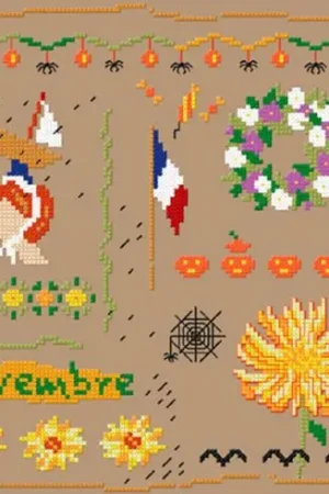 Saldi kit ricamo a punto croce - Novembre - Un point pour toi