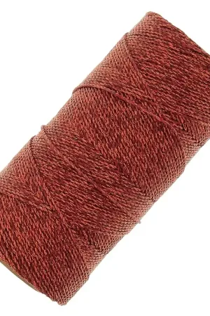 Bobine de fil ciré Linhasita pour micro macramé 1.2 mm - Cuivré (Cobre) x164m Ultima Occasione