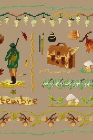 kit ricamo a punto croce - Septembre - Un point pour toi Solo Oggi