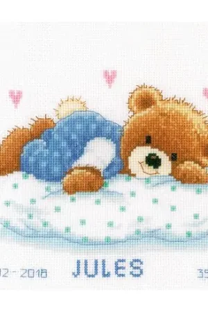 kit ricamo a punto croce - Annusando l'orso - Vervaco Solo Oggi