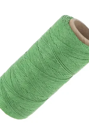 Fil de lin ciré pour bijoux micro macramé 0.7 mm couleur Vert citron n°21 x100g Non Perdere