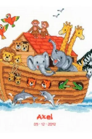 Di Tendenza kit ricamo a punto croce - L'arca di noè - Vervaco