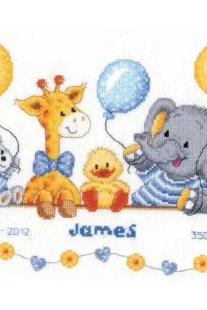 kit ricamo a punto croce - Festa di compleanno - Vervaco Popolare