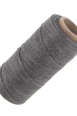 Offerta Lampo Fil de lin ciré pour bijoux micro macramé 0.7 mm couleur Gris n°3 x100g