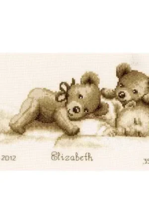 kit ricamo a punto croce - Bebè fà la nanna - Vervaco Sconto