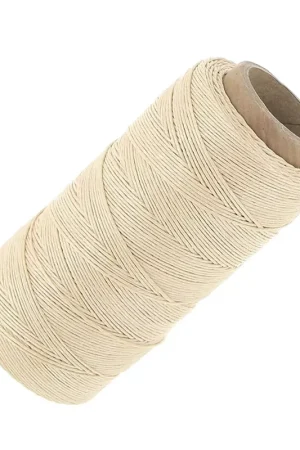 Fil de lin ciré pour bijoux micro macramé 0.7 mm couleur Crème n°16 x100g Promozione Esclusiva