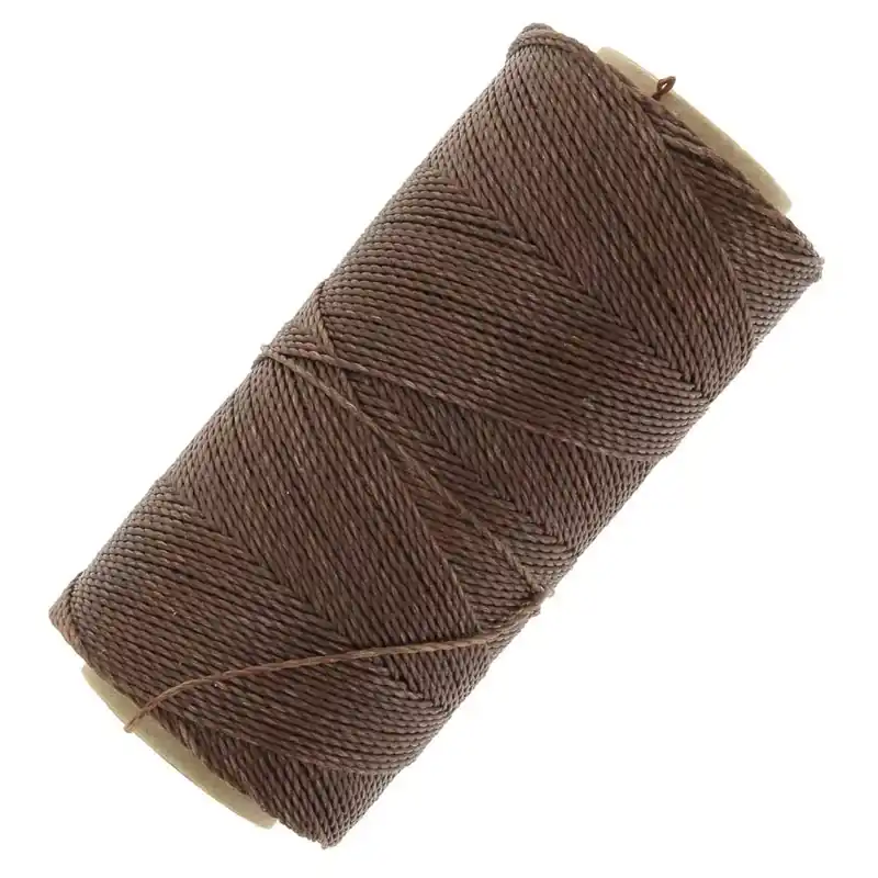 Bobine de fil ciré Linhasita pour micro macramé 1 mm - Marron clair (790) x168m Prezzo Ridotto