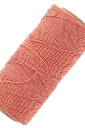 Bobine de fil ciré Linhasita pour micro macramé 1 mm - Corail (640) x168m Saldi