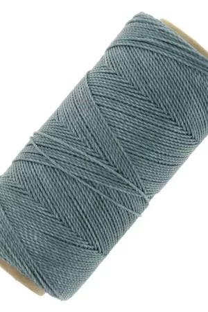 Bobine de fil ciré Linhasita pour micro macramé 1 mm - Bleu gris (549) x168m A Buon Prezzo