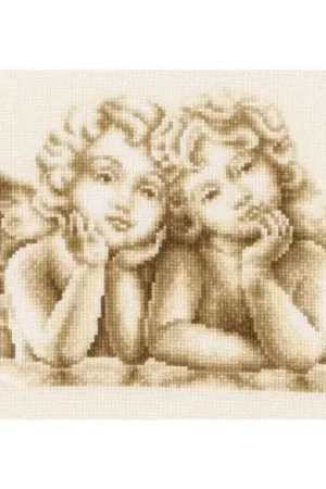 Acquista Ora kit ricamo a punto croce - Angeli che sognano - Vervaco