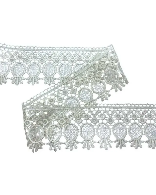Promo Stagionale Passamaneria Merletto Pizzo Macramè Panna Punta Alto Cm