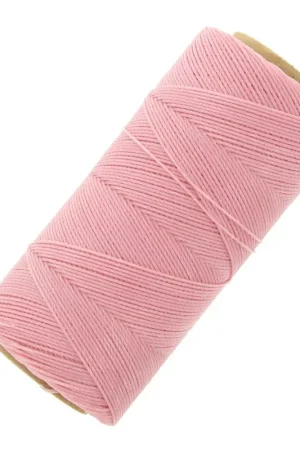 Consegna Rapida Bobine de fil ciré Linhasita pour micro macramé 0.75 mm - Baby Pink (239) x228m